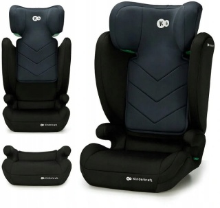 KINDERKRAFT I-SPARK I-SIZE - FOTELIK 2W1 WYSOKIE OPARCIE BEZPIECZNY BOOSTER