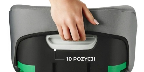 KINDERKRAFT I-SPARK I-SIZE - FOTELIK 2W1 WYSOKIE OPARCIE BEZPIECZNY BOOSTER