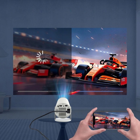 Mini Projektor Zenwire R1 Android 12, FULL HD, WiFi 6, Bluetooth, Przenośny