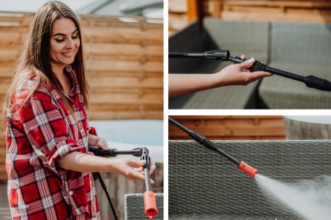 Myjka ciśnieniowa Lehmann Jukon 230 bar 1600W z aluminiową pompą i wężem 5m