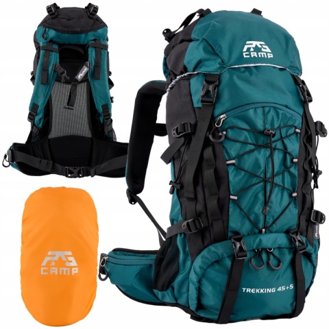 PLECAK TREKKING 50L RG CAMP 45+5 - KOMFORT, PAS BIODROWY, GÓRSKI PODRÓŻNY