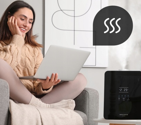 Nawilżacz powietrza Mozano Aqua Care+ 6L z WiFi, pilotem i aromaterapią
