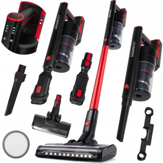 ODKURZACZ PIONOWY LEHMANN MISTRAL 12 000PA BEZPRZEWODOWY 3-STOPNIOWA LED