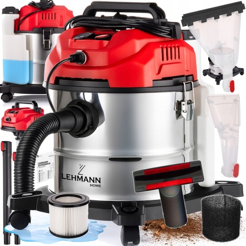 Odkurzacz Piorący Lehmann Hyperwash 1600W 17000 Pa 4,3L/20L Sucho/Mokro