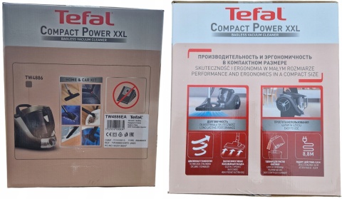 Odkurzacz Bezworkowy Tefal Compact Power XXL 2,5L Silnik EffiTech