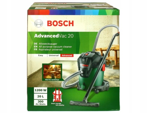 Odkurzacz Bosch AdvancedVac 20 1200W - Mocny odkurzacz na mokro i sucho