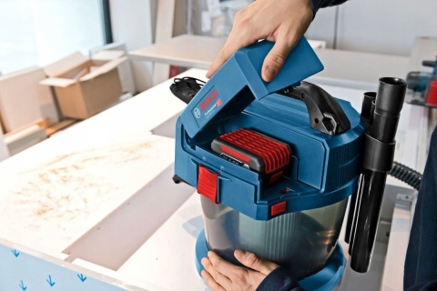 Odkurzacz akumulatorowy Bosch GAS 18V-10 L, bezworkowy, do mokrego i suchego