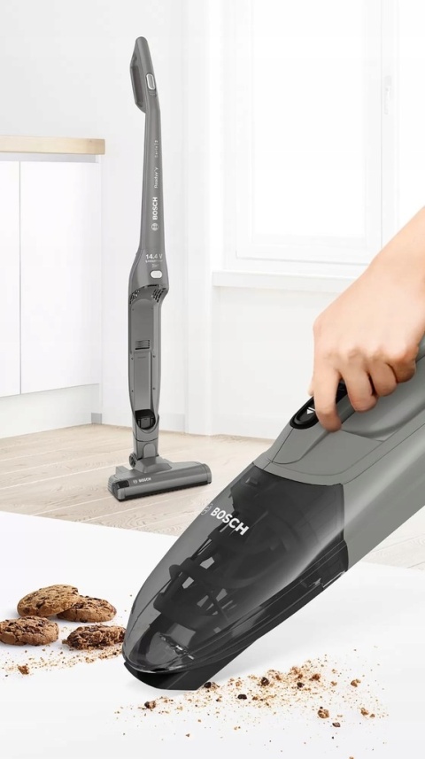 Odkurzacz bezprzewodowy Bosch BBHF214G 2w1, lekki, 35 min, elektroszczotka