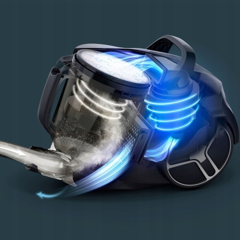 Odkurzacz bezworkowy Tefal Compact Power XXL 900W, zasięg 8,8 m, HEPA
