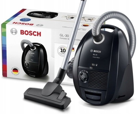 Odkurzacz workowy Bosch GL-30 600W HEPA, kompaktowy, lekki, 10m