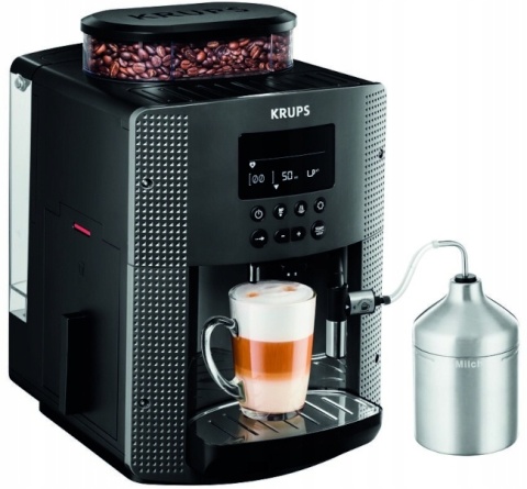 Ekspres Automatyczny KRUPS EA816B70 z Młynkiem 15 bar, 1450W, Szary