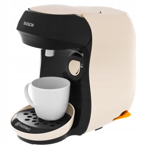 Ekspres Bosch Tassimo Happy TAS1007, 1300W, Kremowy, 0.7L, Kapsułkowy