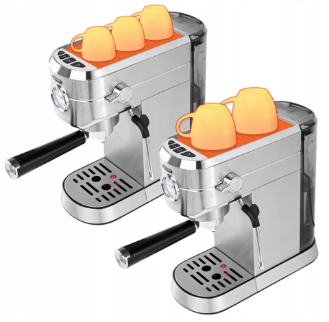 Ekspres ciśnieniowy Yoer INOX 1,2L 20bar 1450W z manometrem, automatyczny