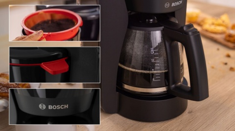 Ekspres do kawy Bosch MyMoment TKA2M113 1,4L 1200W Czarny Blokada Kapania