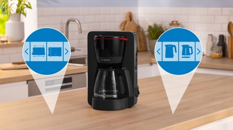 Ekspres do kawy Bosch MyMoment TKA2M113 1,4L 1200W Czarny Blokada Kapania
