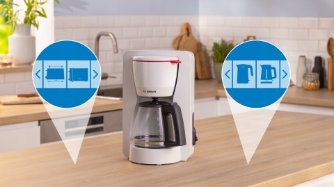 Ekspres przelewowy Bosch MyMoment TKA2M111 1,4L 1200W Biały z blokadą