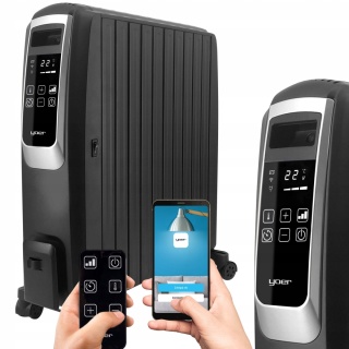 Grzejnik olejowy Yoer Inferno 2500W z WiFi, ECO, TIMER, 10 żeberek