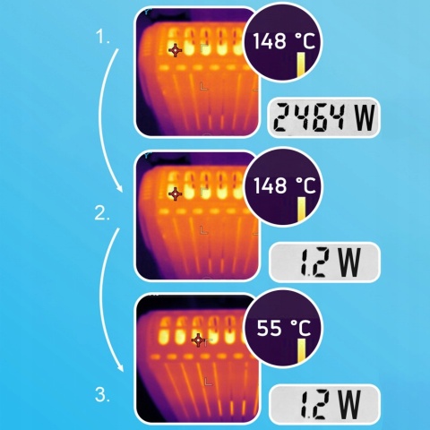 Grzejnik olejowy Yoer Inferno 2500W z WiFi, ECO, TIMER, 10 żeberek