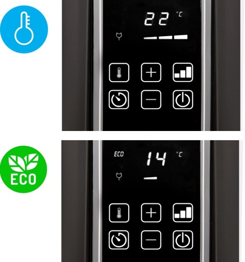 Grzejnik olejowy Yoer Inferno 2500W z WiFi, ECO, TIMER, 10 żeberek