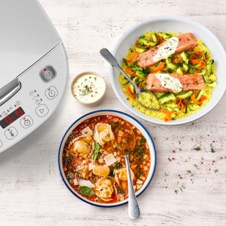 Multicooker Tefal SimplyCook Plus 4L 12w1 Biały 750W - Idealny do gotowania