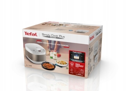 Multicooker Tefal SimplyCook Plus 4L 12w1 Biały 750W - Idealny do gotowania