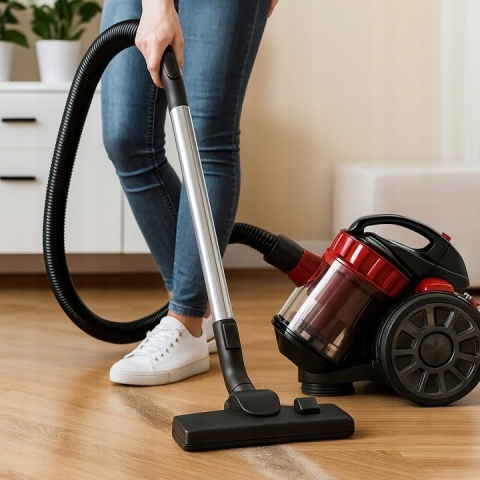 ODKURZACZ BEZWORKOWY CYKLONOWY 900W HEPA 2L, MOCNY SPRZĄTACZ DLA RODZIN