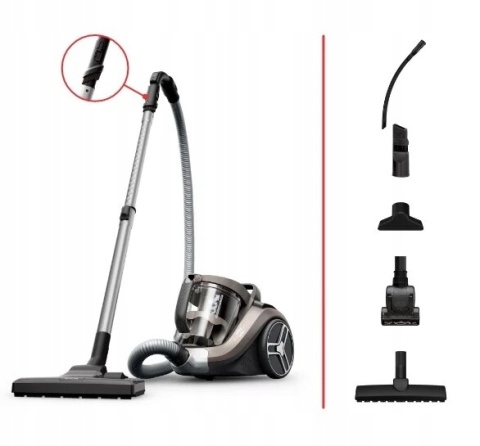 ODKURZACZ BEZWORKOWY TEFAL COMPACT XXL 900W CYKLONOWY 2,5L Z TURBOSZCZOTKĄ