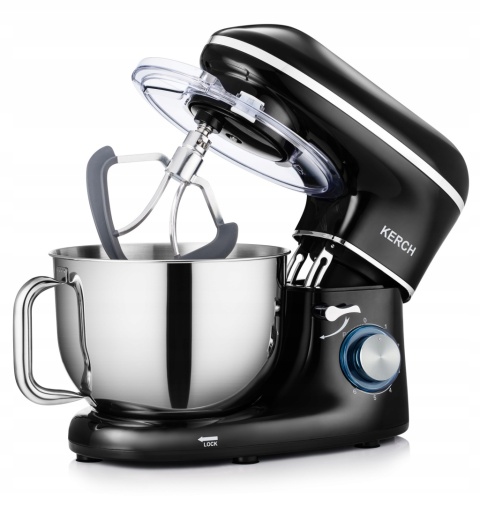 Profesjonalny Mikser Planetarny Kerch MyCHEF 6,2L 3000W Czarne Akcesoria