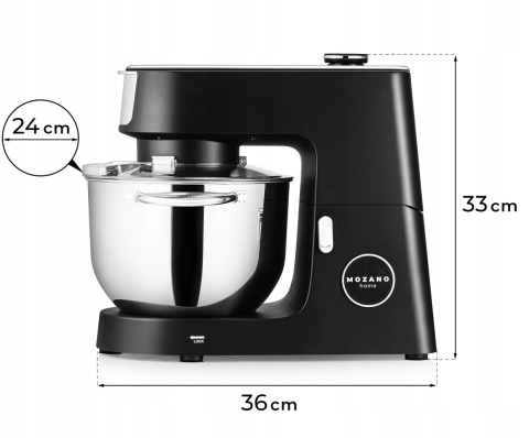 Robot Kuchenny Mozano Planetarny 3200W z Podgrzewaną Misą 6,2L