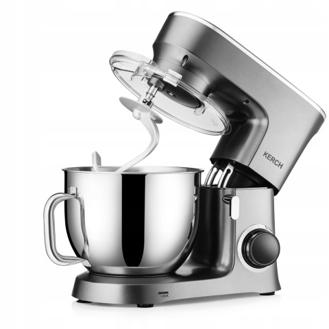 Robot Planetarny Kerch Baker 7L 3000W - Mikser z Akcesoriami Srebrny