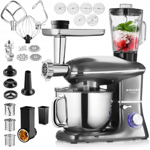 Robot Planetarny Mozano 2300W 6w1 z Misa 6,2L i Blenderem