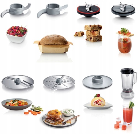 Robot kuchenny Bosch MCM3501M 800W z 50 funkcjami BPA Free