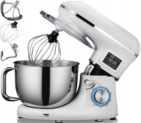 Robot planetarny KERCH MyCHEF HOT 3000W z podgrzewaną misą 6,2L bíły