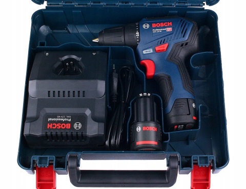 Akumulatorowa wkrętarka Bosch GSR 12V-30 z 2 akumulatorami 2,0Ah i walizką