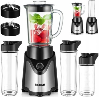 Blender Kerch FIT SB900 900W z kielichem i butelkami 400/600ml