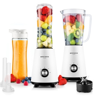 Blender kielichowy Mozano 450W z 2 bidonami i wkładami chłodzącymi