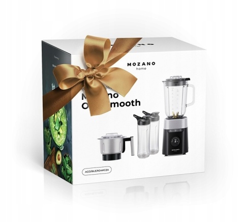 Blender kielichowy Mozano One Smooth 2700W, 2.2L, 2 bidony, młynek