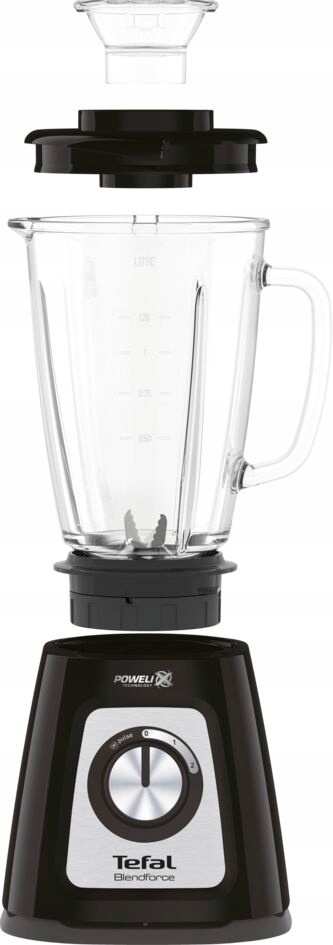 Blender kielichowy Tefal BlendForce 2 - 800W, szklany, 6 ostrzy, Pulse