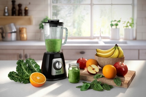 Blender kielichowy Tefal BlendForce 2 - 800W, szklany, 6 ostrzy, Pulse