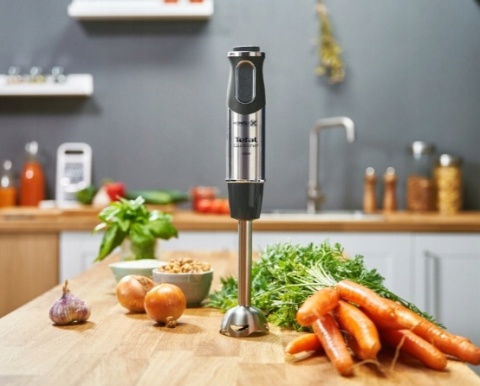 Blender ręczny Tefal QuickChef 1000W, 20 prędkości, rozdrabniacz, SoftTouch
