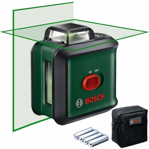 Laser krzyżowy Bosch UniversalLevel 360, zielony, zasięg 24 m