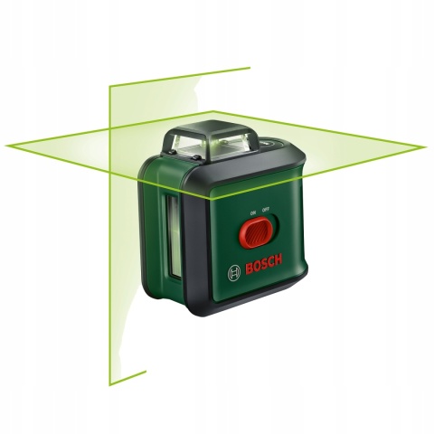Laser krzyżowy Bosch UniversalLevel 360, zielony, zasięg 24 m