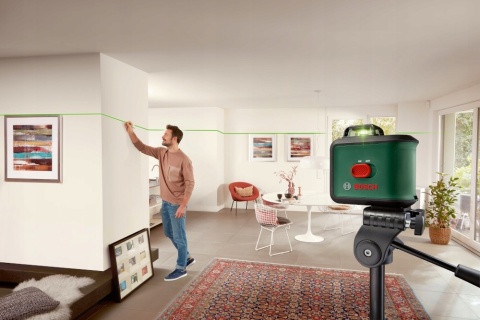 Laser krzyżowy Bosch UniversalLevel 360, zielony, zasięg 24 m