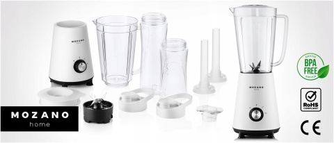 Mocny Blender Kielichowy 2 Bidony Tritan 450W 3w1 z Trybem PULSE