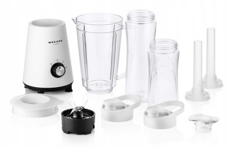 Mocny Blender Kielichowy 2 Bidony Tritan 450W 3w1 z Trybem PULSE