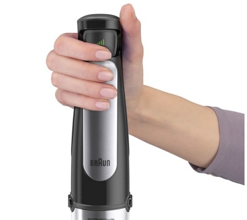 Mocny blender ręczny Braun MQ 70045, 1000W, z końcówką i miarką