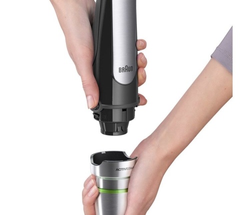 Mocny blender ręczny Braun MQ 70045, 1000W, z końcówką i miarką