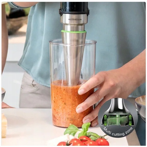 Mocny blender ręczny Braun MQ 70045, 1000W, z końcówką i miarką