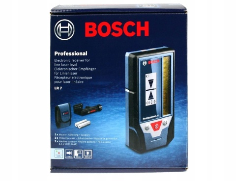 Odbiornik Laserowy Bosch Lr7 8Cm Ledowy Z Magnesowym Mocowaniem + Pokrowiec