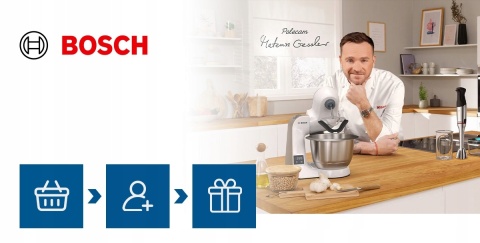 Robot kuchenny Bosch MUM5XW10 1000W, misa 3,9L, timer, 7 prędkości